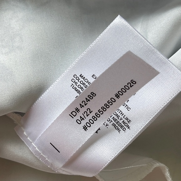 Express Off The Shoulder Top Women's L Blue Floral Balloon Sleeves Pleated - Picture 8 of 10